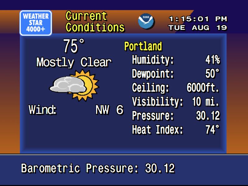 Weatherstar 4000 Raspberry Pi WeatherSTAR 4000+ – Matt's Homepage